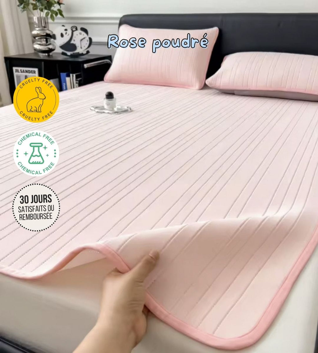Ensemble alaise et taies d'oreillers rafraîchissantes anti-bactériennes imperméables