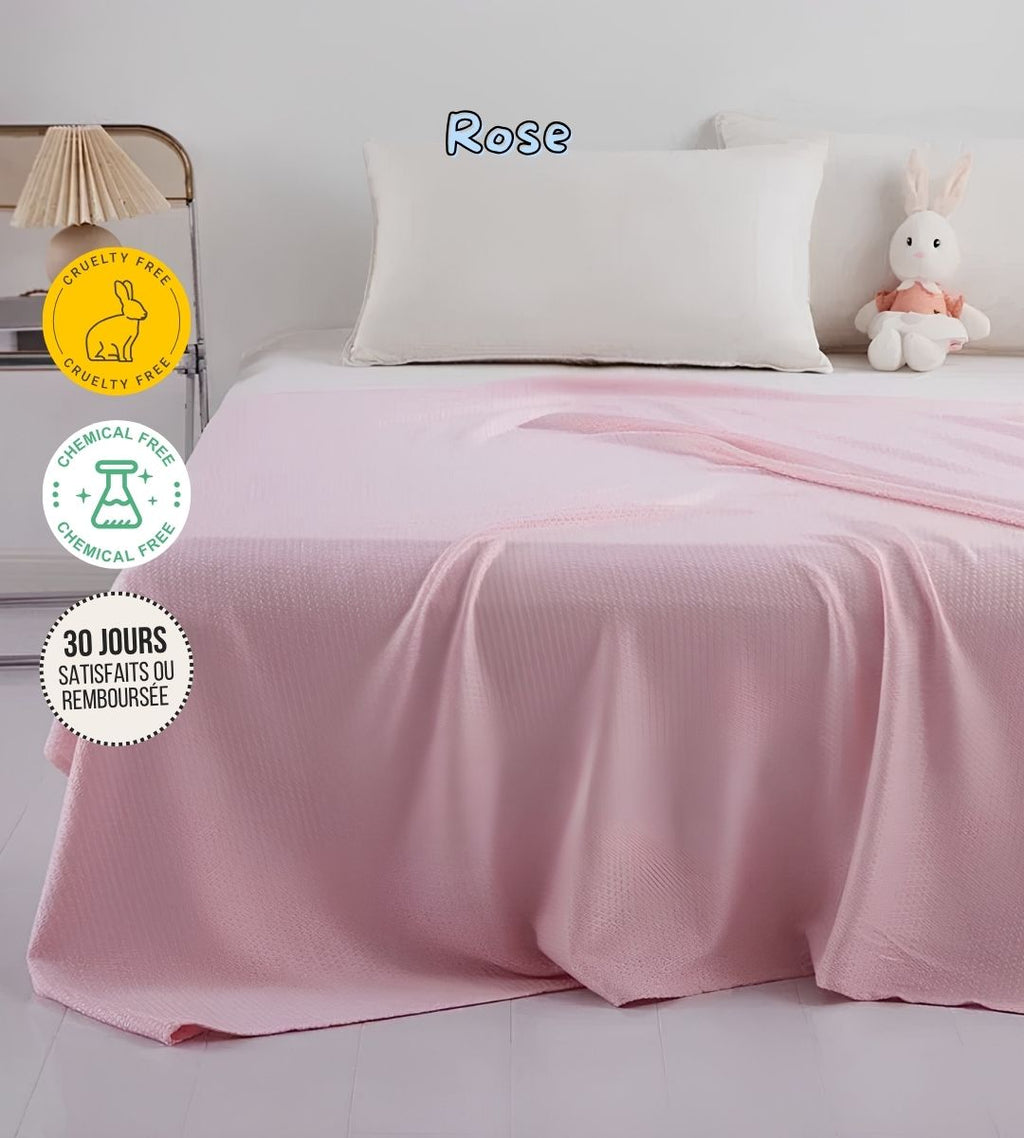Couverture fine rafraîchissante 100% fibre de Bambou