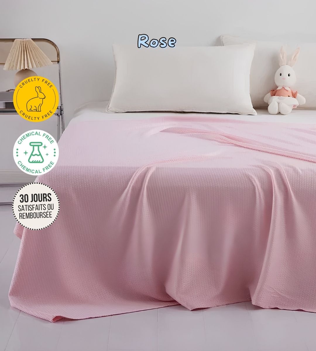 Couverture fine rafraîchissante 100% fibre de Bambou