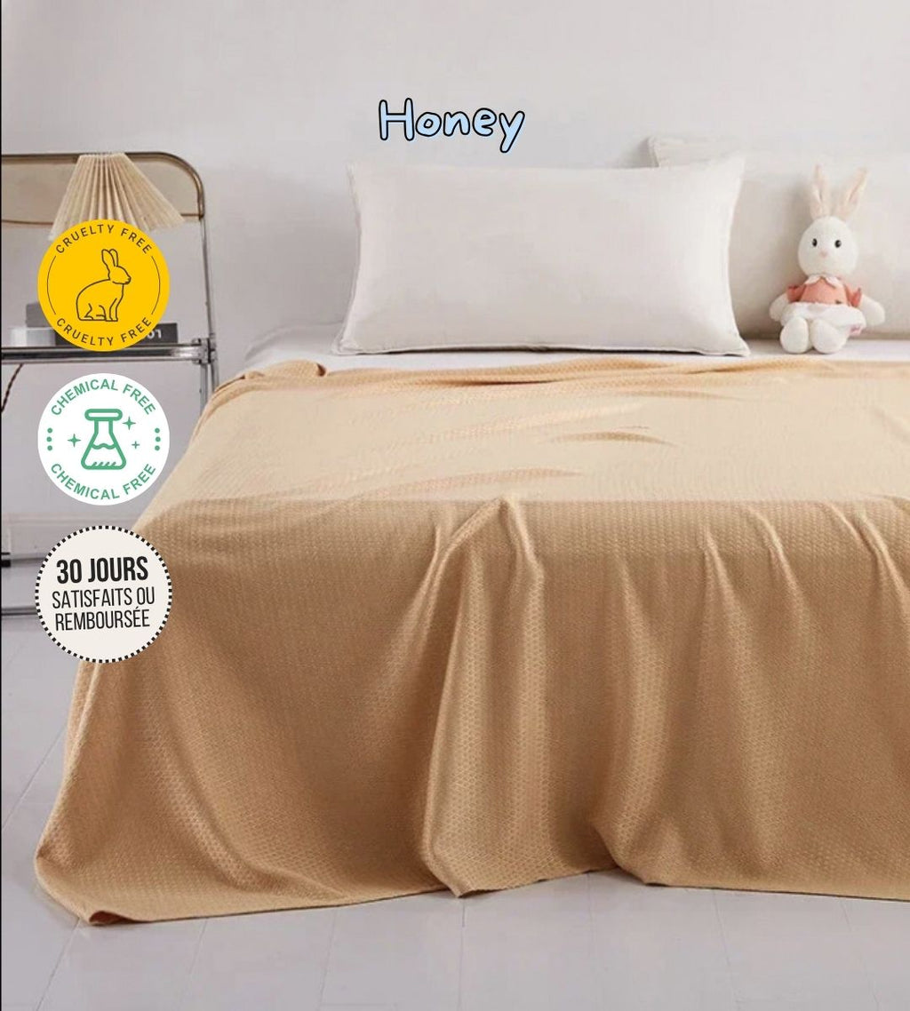 Couverture fine rafraîchissante 100% fibre de Bambou