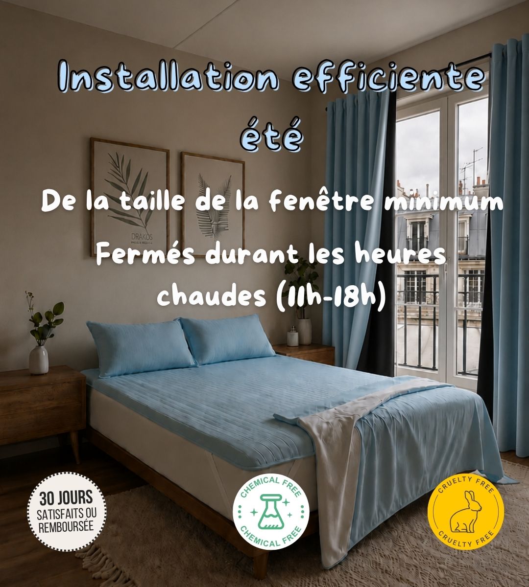 Un rideau thermique phonique à oeillet