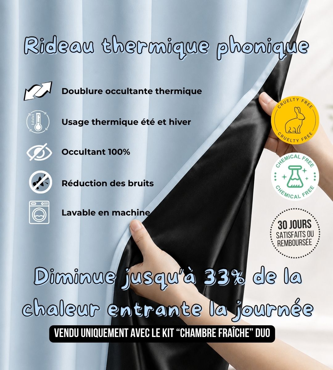 Alaise et 2 taies d'oreillers rafraîchissantes anti-bactériennes imperméables