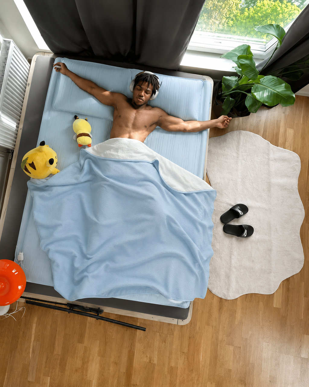 Alaise et 2 taies d'oreillers rafraîchissantes anti-bactériennes imperméables